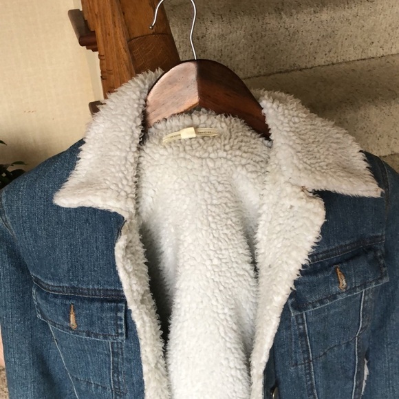 Honey Punch Fall Denim Sherpa Jacket - Picture 4 of 12